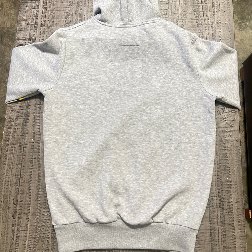 Fox Originals Gray Hoodie with Giant Bicycle and Yellow Accents - Picture 8 of 8